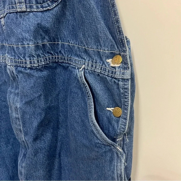 Vintage USA Works Denim Carpenter Overalls Size 40x32 Made In USA 100% cotton - Picture 10 of 12